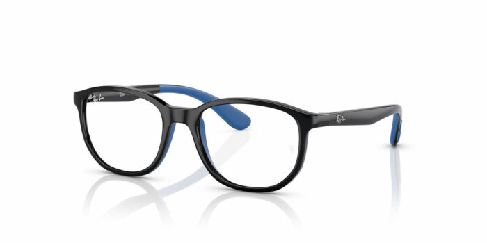 Ray ban junior rb1619 black on blue 3862 eyeglasses 1