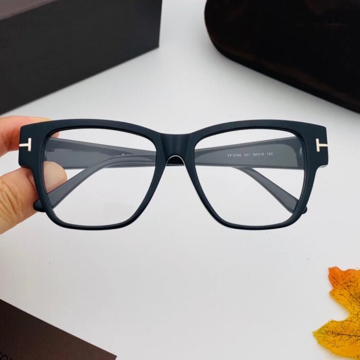 Tf5745 size 54 16 140 big sqaure orange frames transparent women acetate eyeglasses prescription optical frames