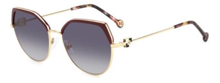 Carolina herrera her 0238 s 9o 6k3 burgundy gold
