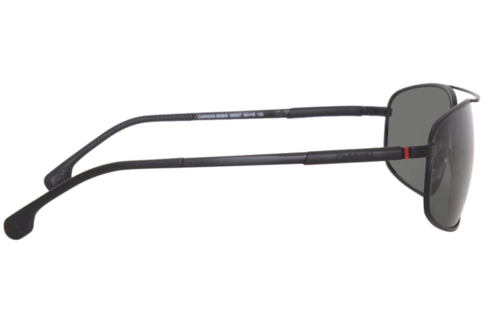 Carrera 8036 s sunglasses mens rectangle shape matte black green polarized 003qt 3