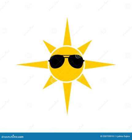 Icono de gafas sol aislado en fondo blanco logotipo vectorial simple 250729910