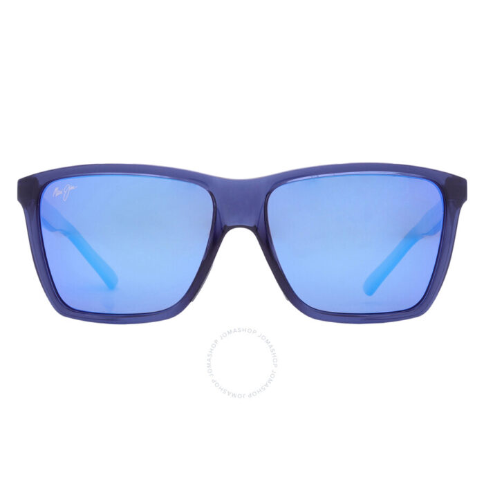Maui jim cruzem blue hawaii rectangular unisex sunglasses b86403 57