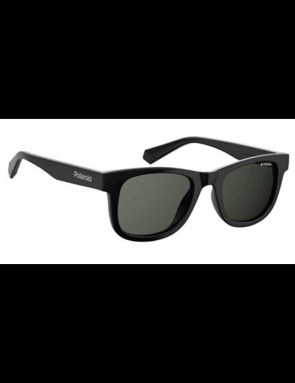 Occhiali da sole polaroid kids modello pld 8009 n new colore 807 m9 black