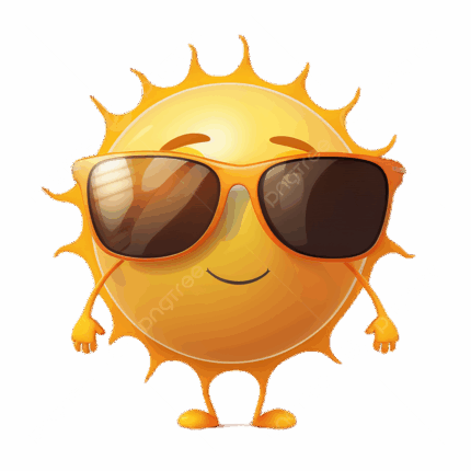 Pngtree sun glasses cute cartoon transparent on white background png image 9047251