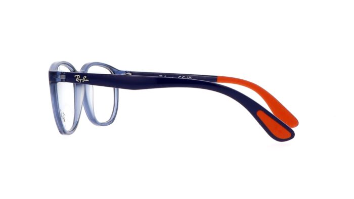 Ray ban ry1619 3775 49 16 transparent blue on rubber orange