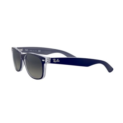 Ray ban rb 2132 new wayfarer 605371 matte blue on transparent 8053672153743 3 800x800w