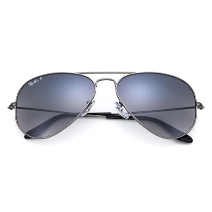 Ray ban rb3025 00478 original aviator gradient gunmetal polarized bluegrey gradient lenses sunglass eyewear